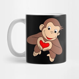 Curious George Is All Heart Mug